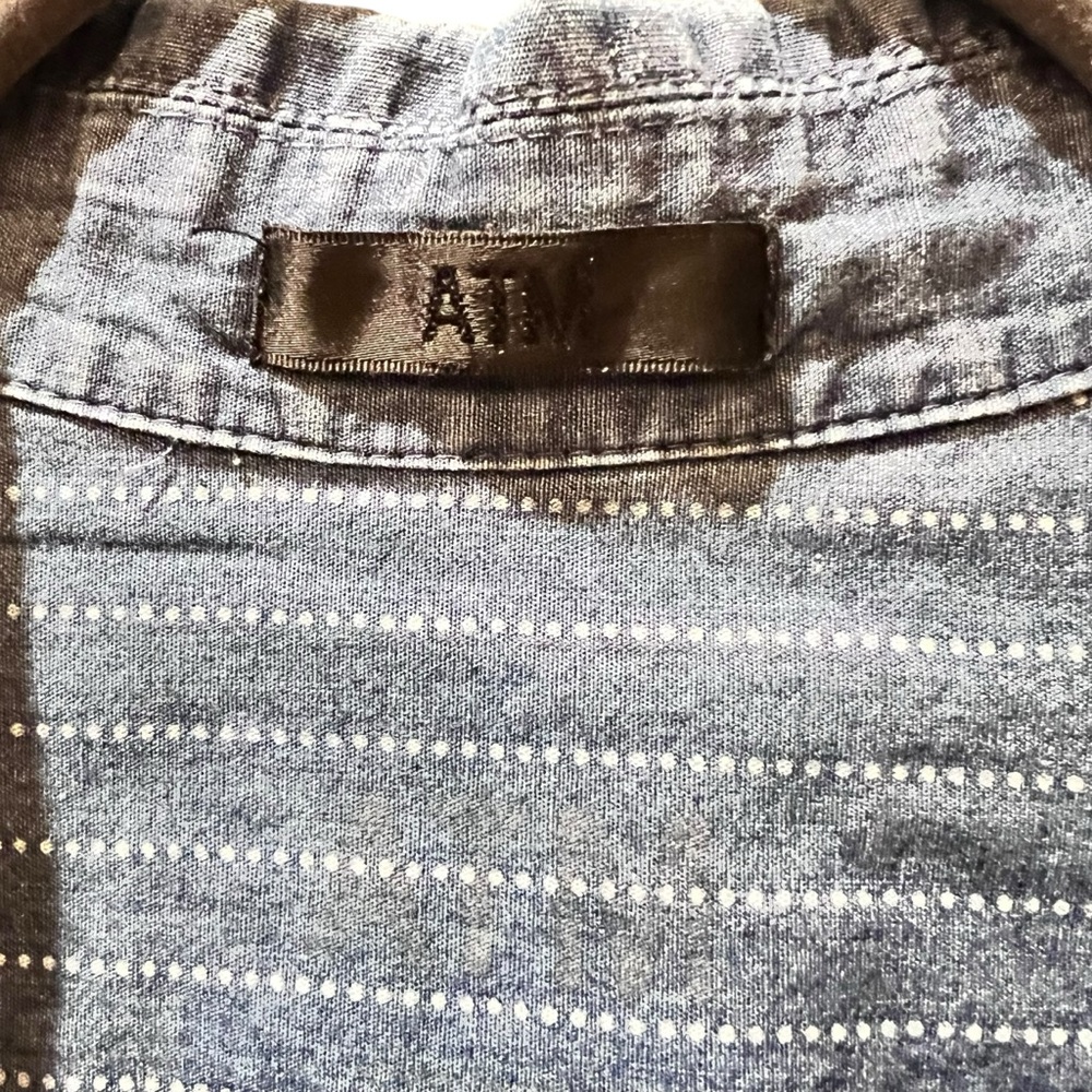 ATM | Anthony Thomas Mellilo Lightweight Denim Blue Dress |Medium - Picture 4 of 5